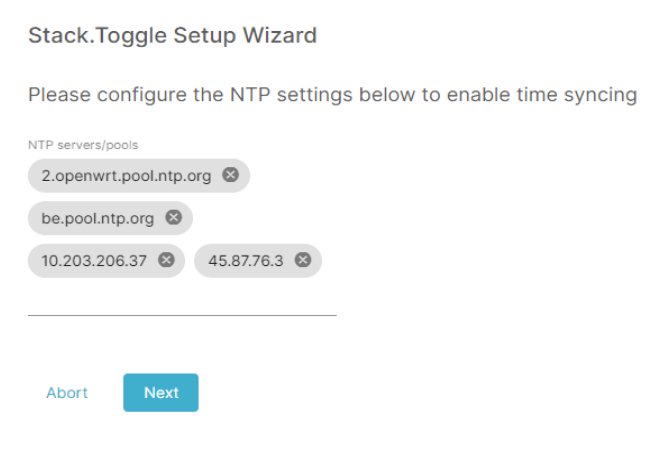 NTP servers